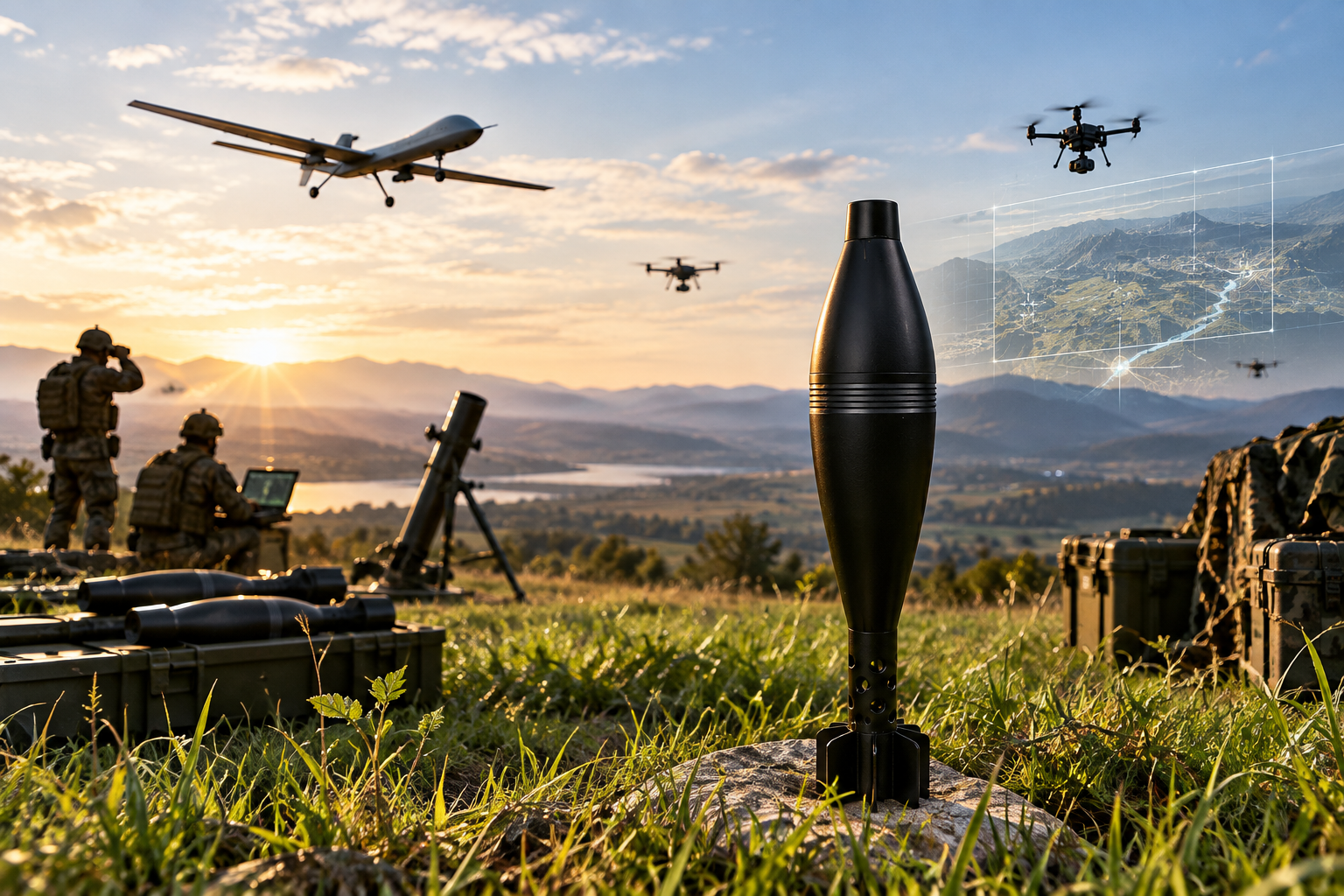 Precision-engineered mortar shell casing